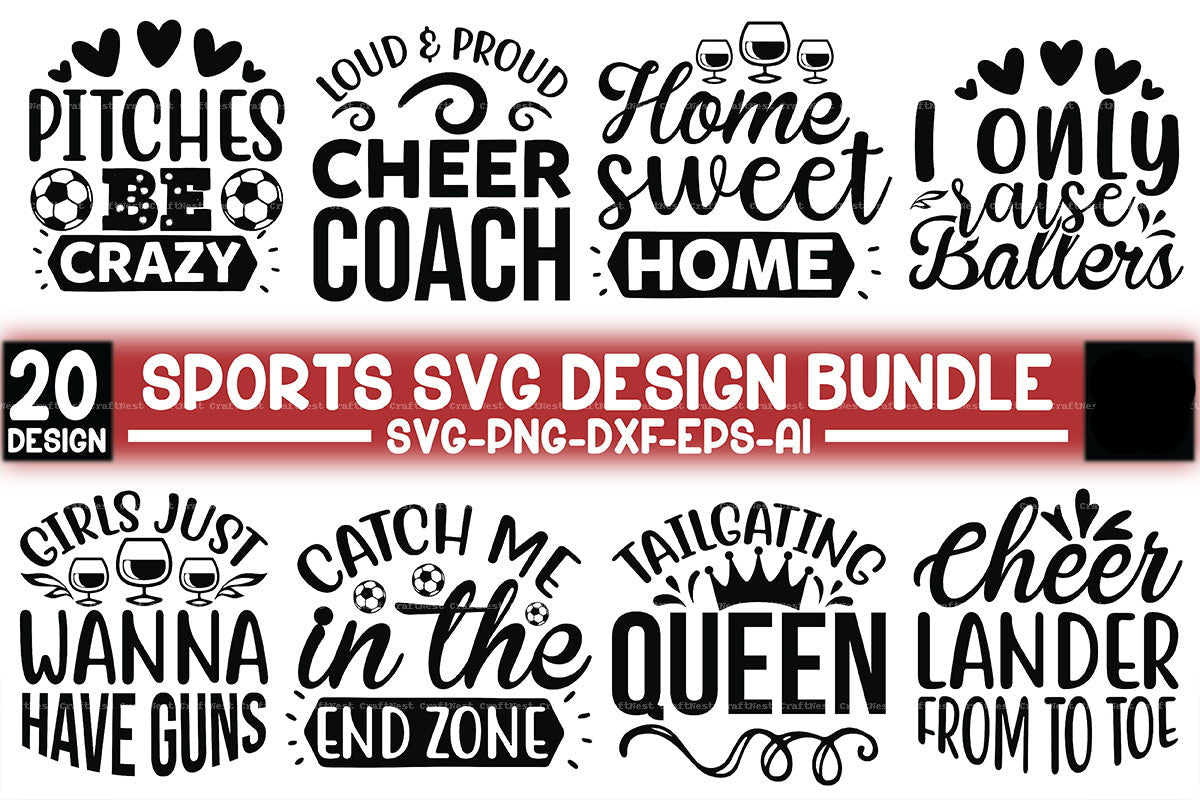 Sports Design SVG Bundle 1