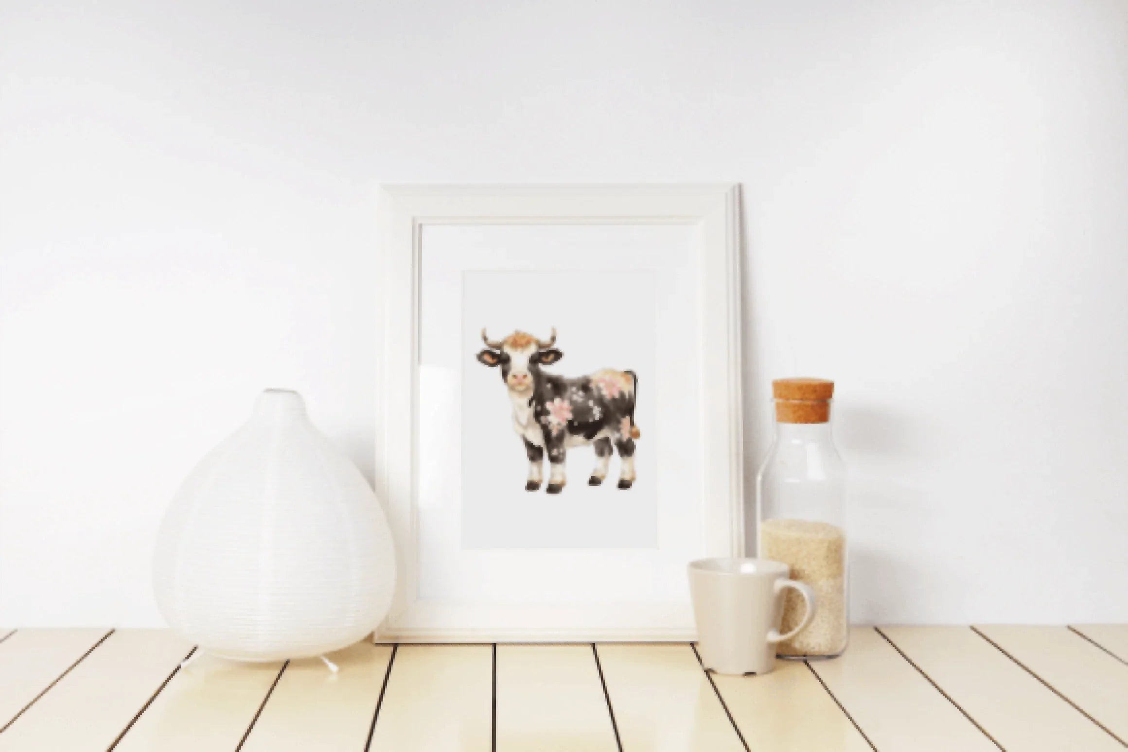 Floral Cow Clipart Bundle - CraftNest - Digital Crafting and Art
