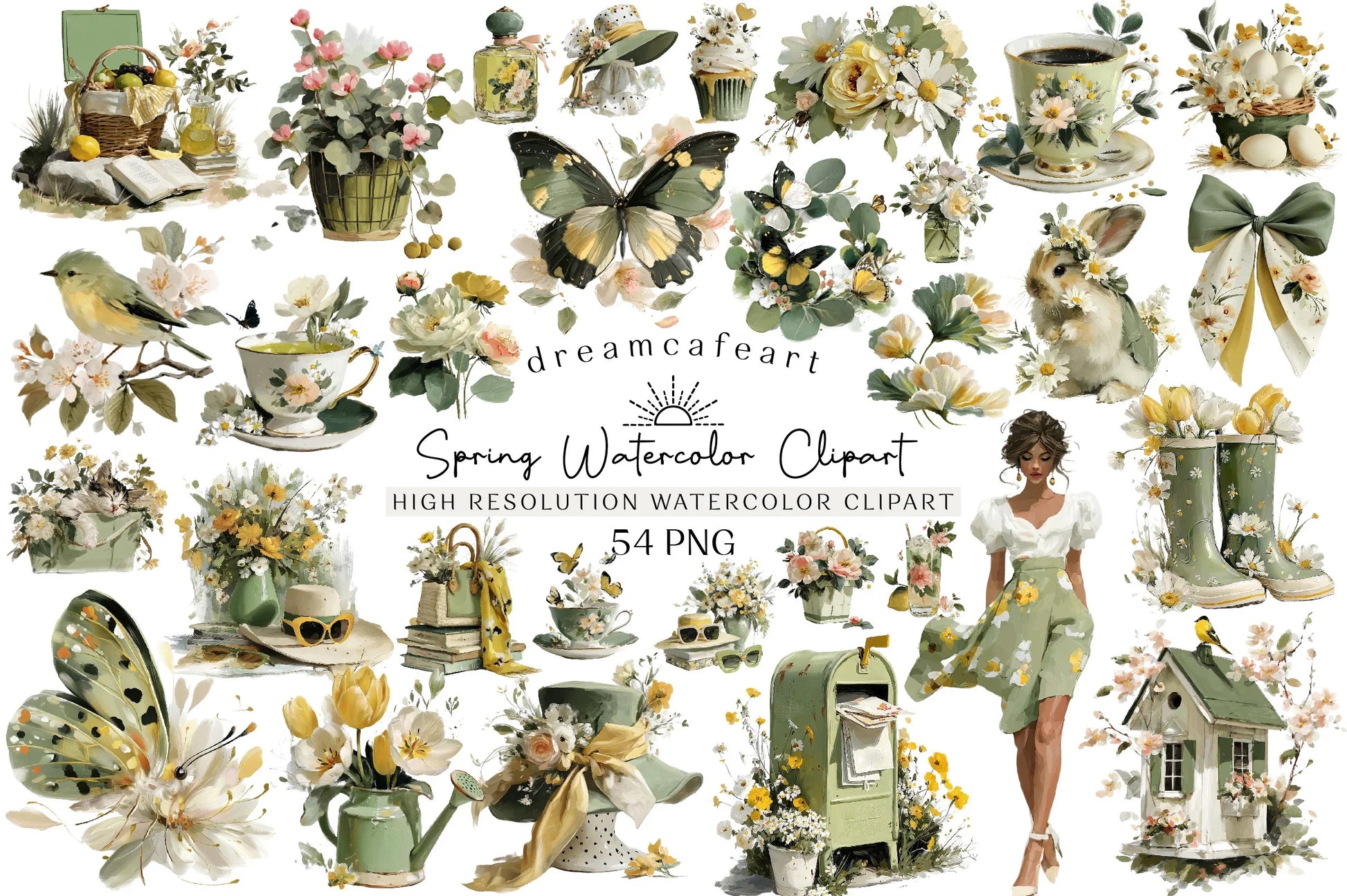 Spring Clipart Bundle Set - CraftNest - Digital Crafting and Art