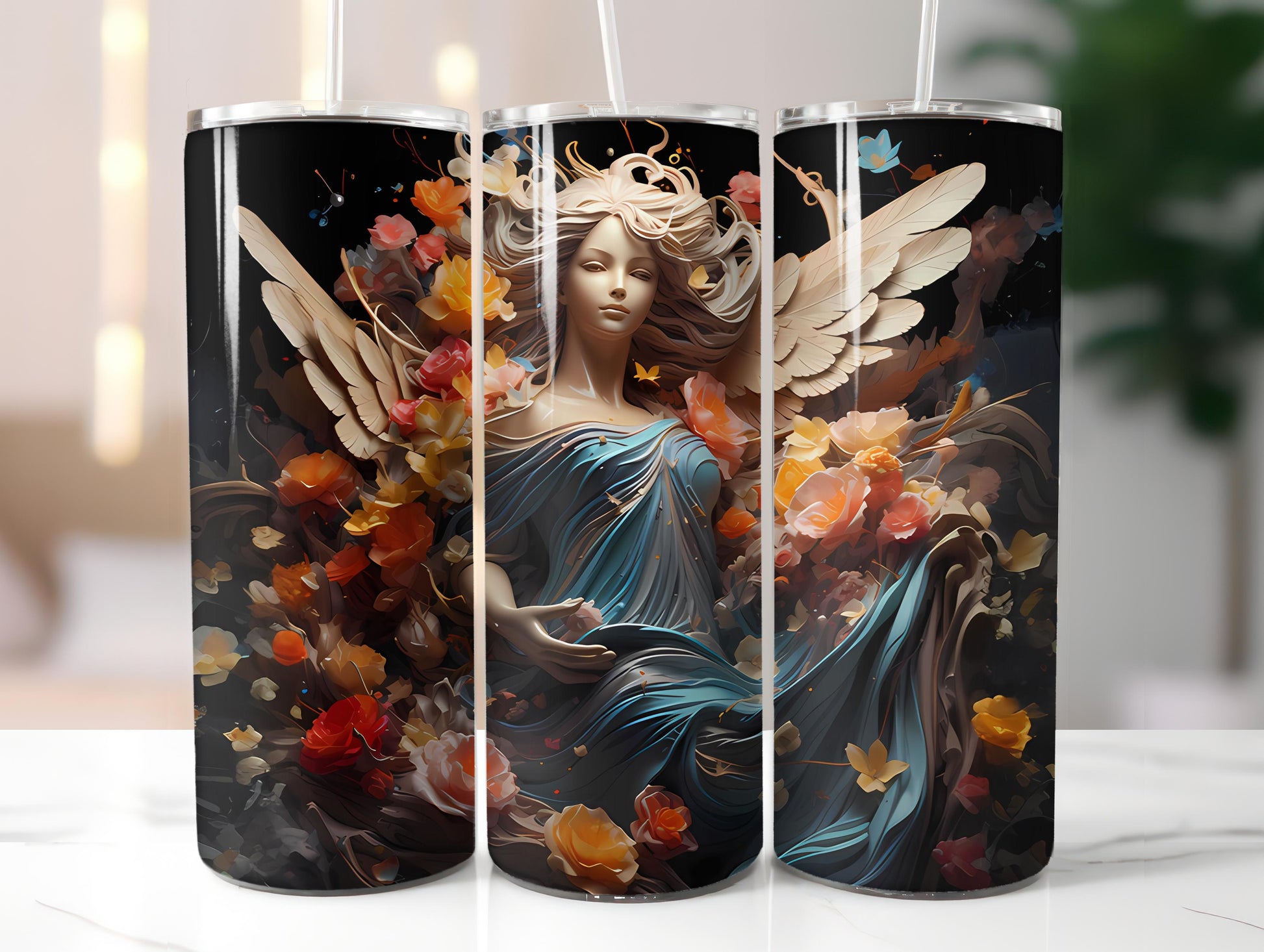 Spring Angels 2 Tumbler Wrap - CraftNest