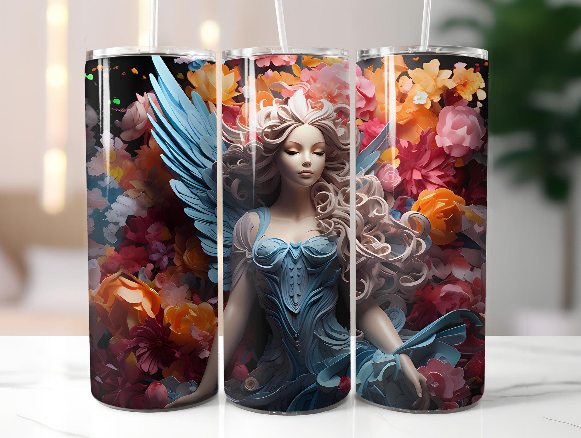 Spring Angels 1 Tumbler Wrap - CraftNest