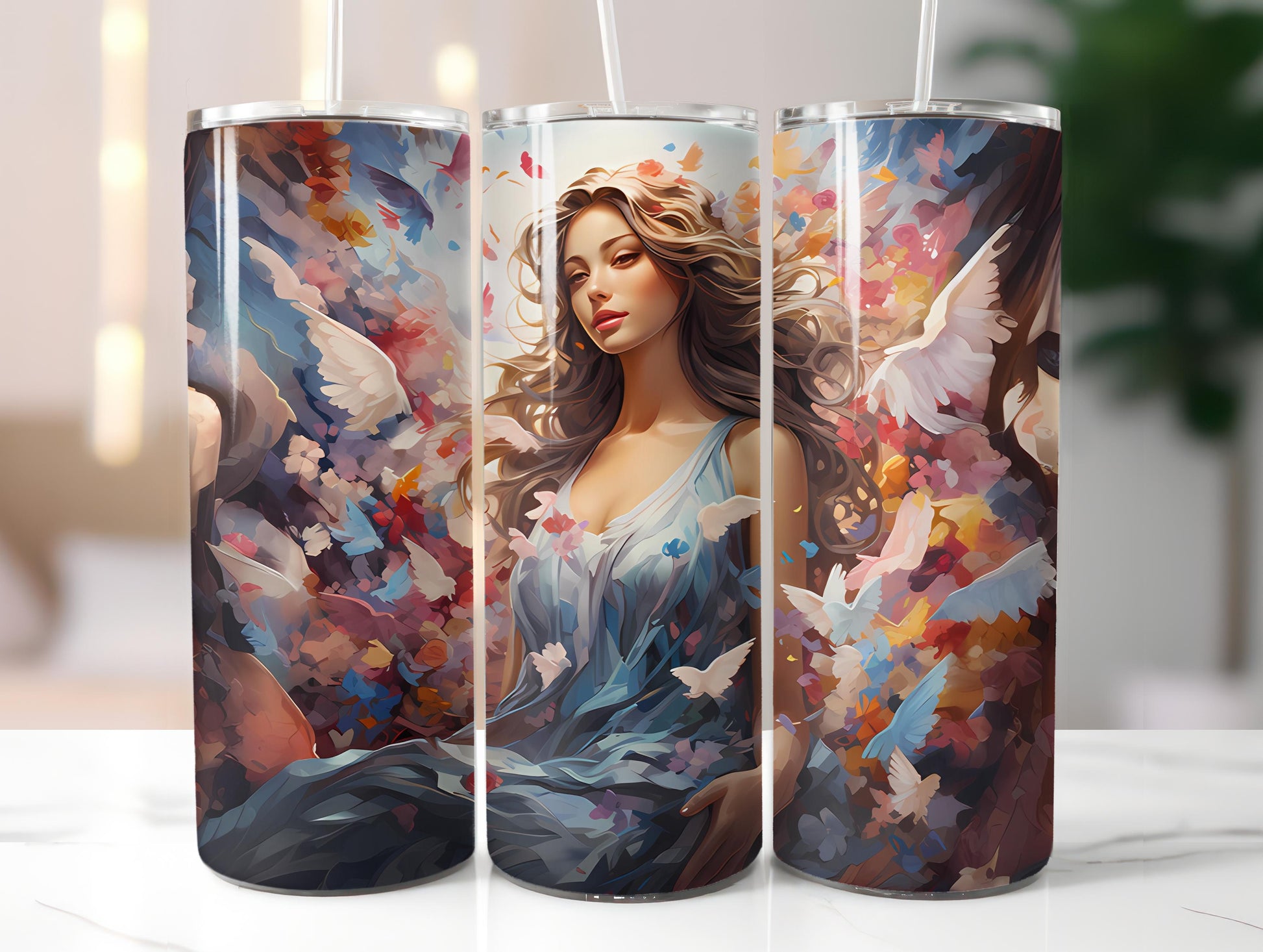 Spring Angels 2 Tumbler Wrap - CraftNest