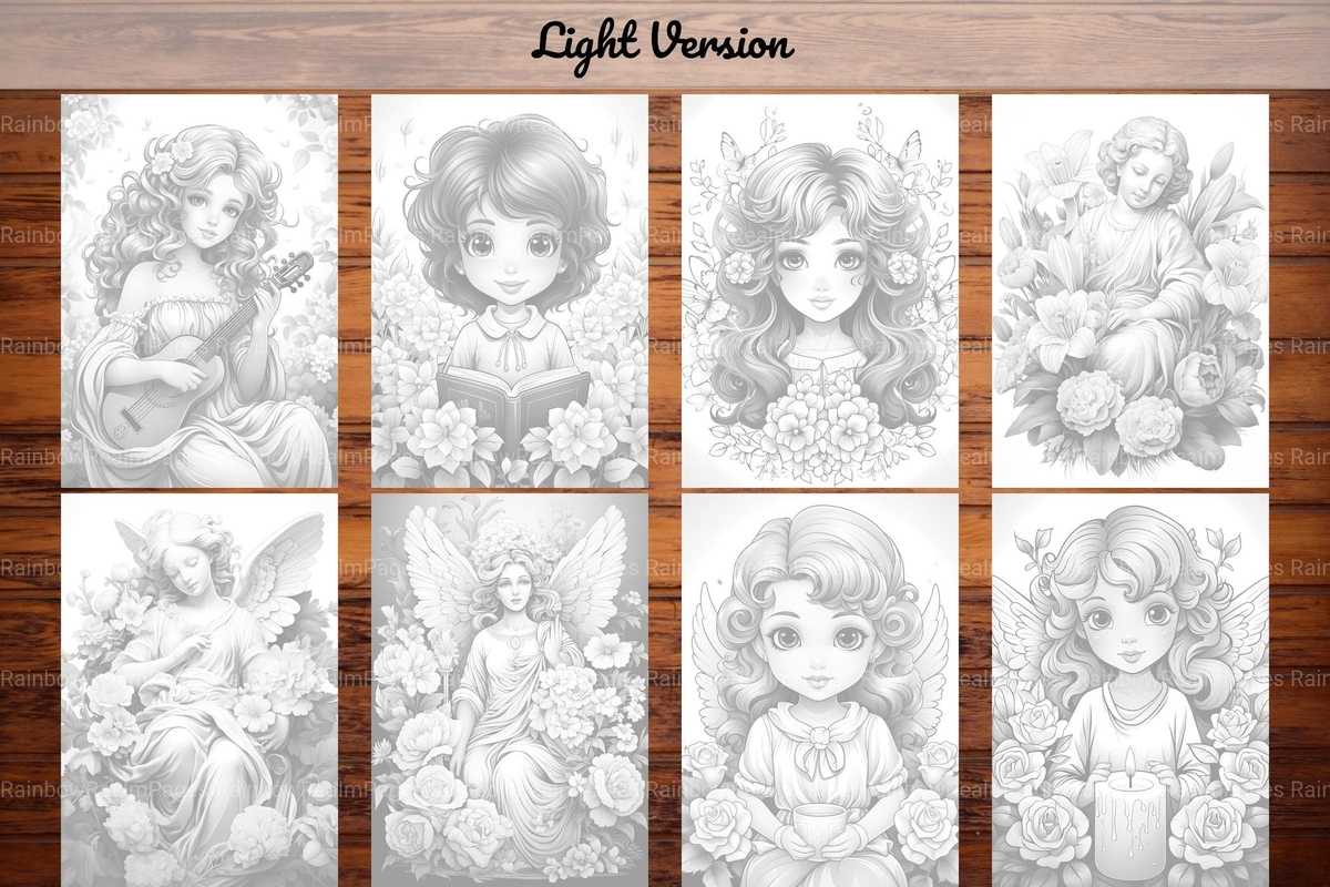 Spring Angels Coloring Books - CraftNest