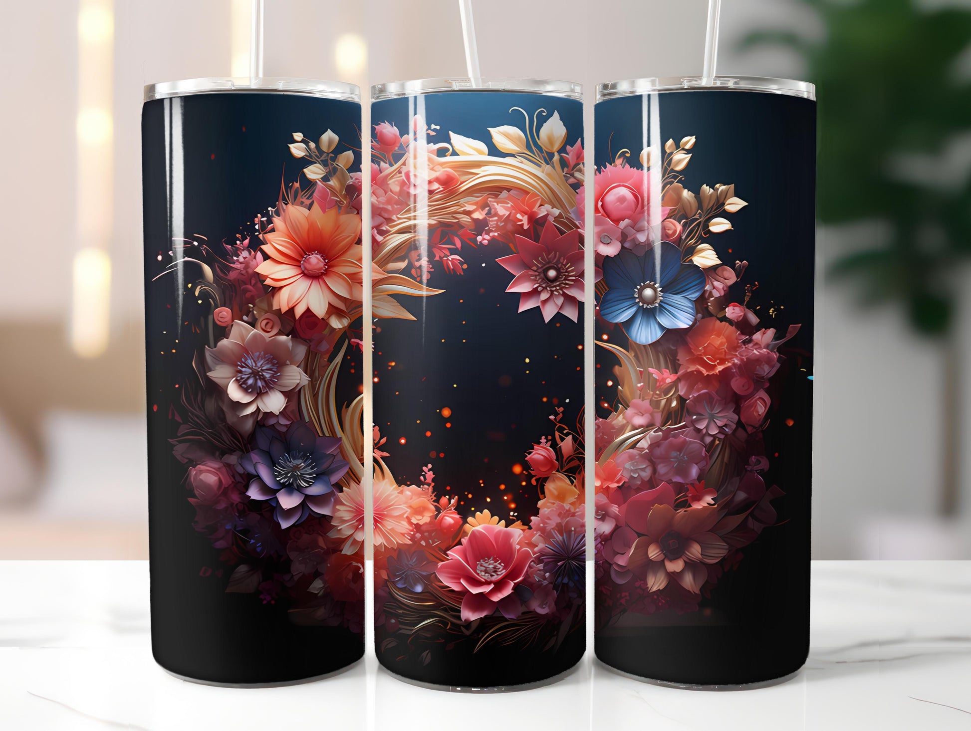 Spring Boho 2 Tumbler Wrap - CraftNest