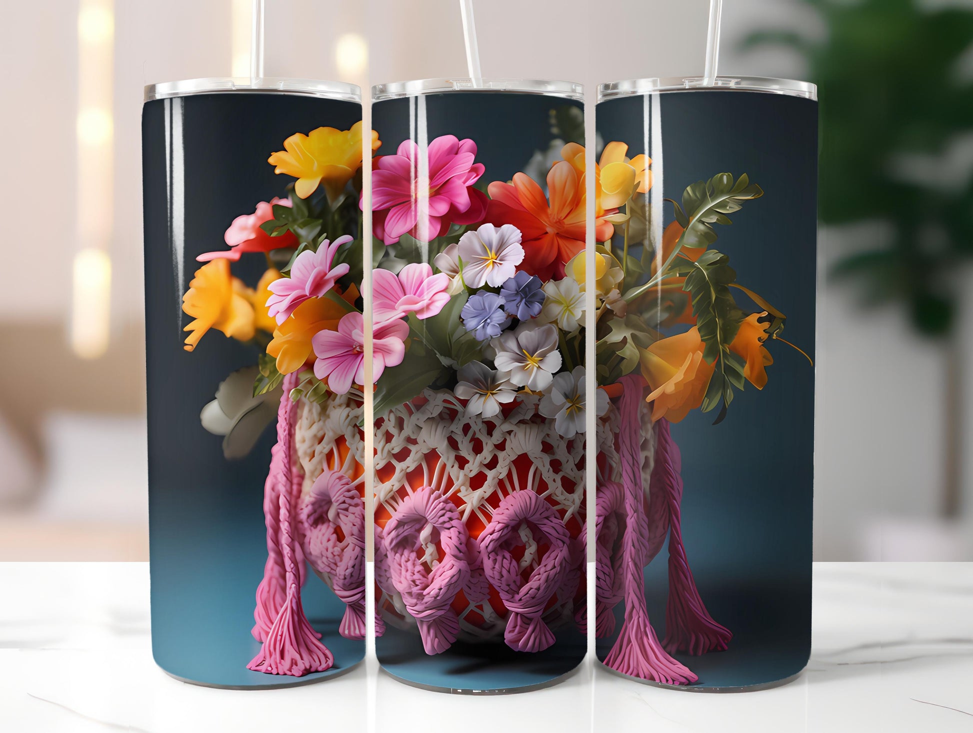 Spring Boho 2 Tumbler Wrap - CraftNest