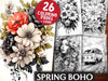 Spring Boho Coloring Books
