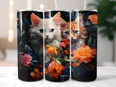 Spring Cats 6 Tumbler Wrap - CraftNest