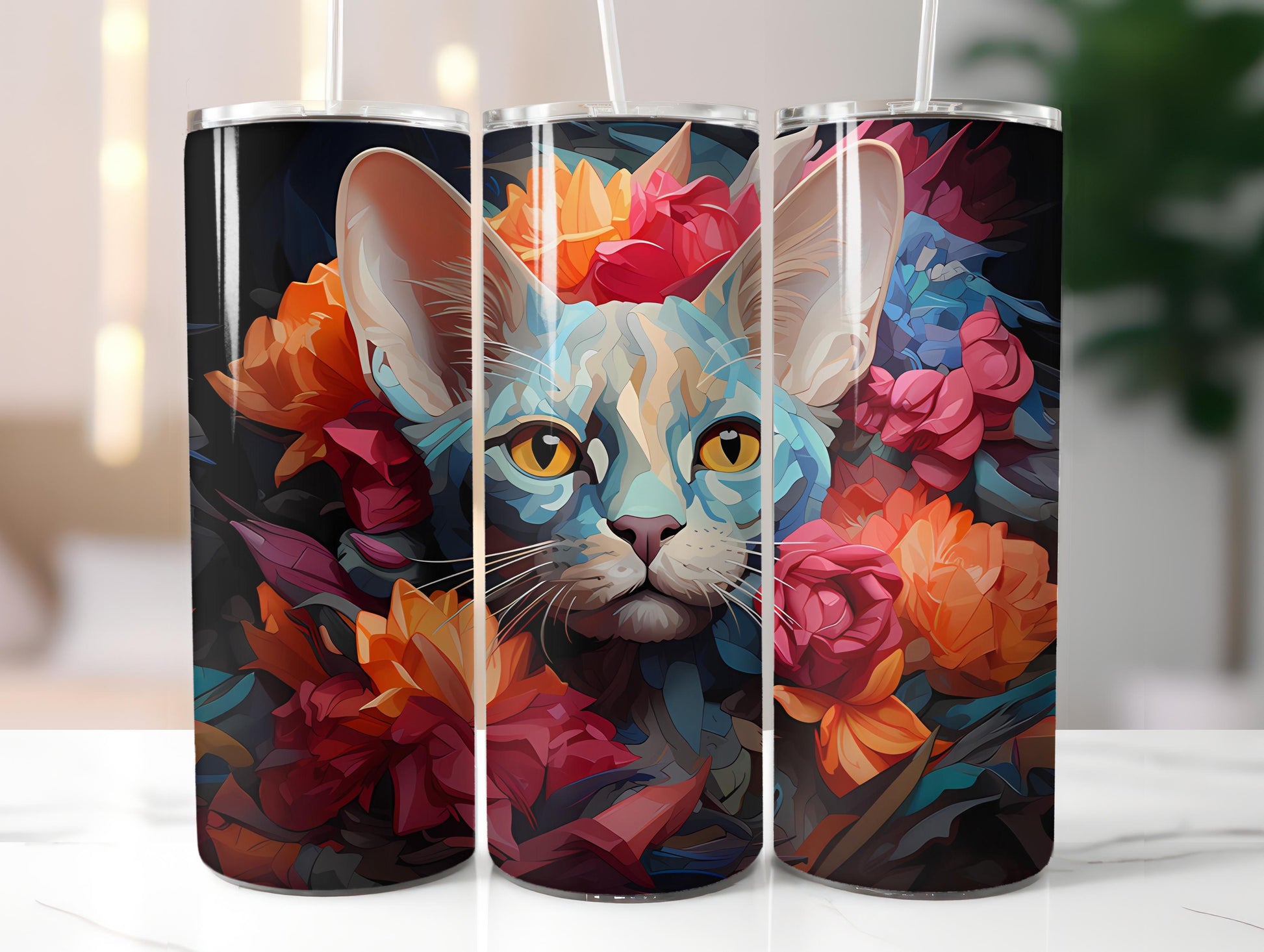 Spring Cats 5 Tumbler Wrap - CraftNest