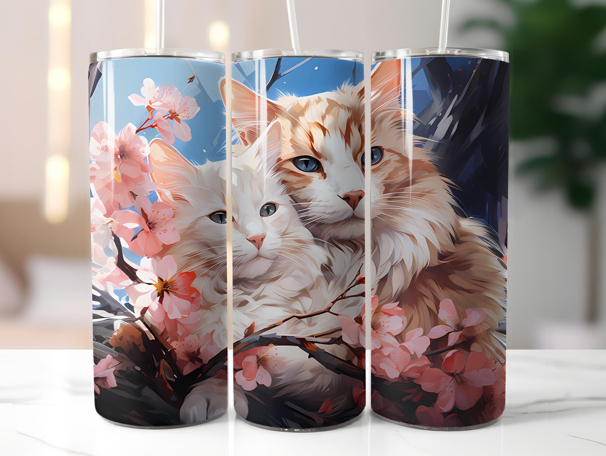 Spring Cats 6 Tumbler Wrap - CraftNest