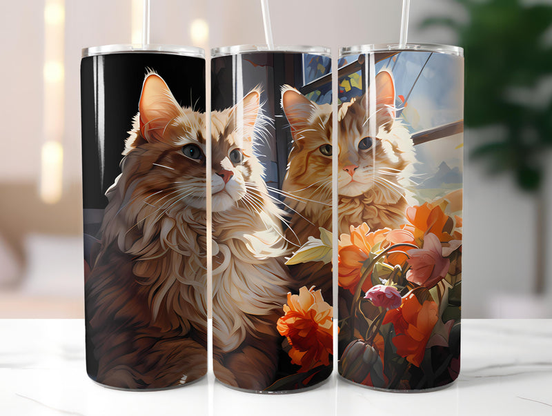 Spring Cats 6 Tumbler Wrap - CraftNest