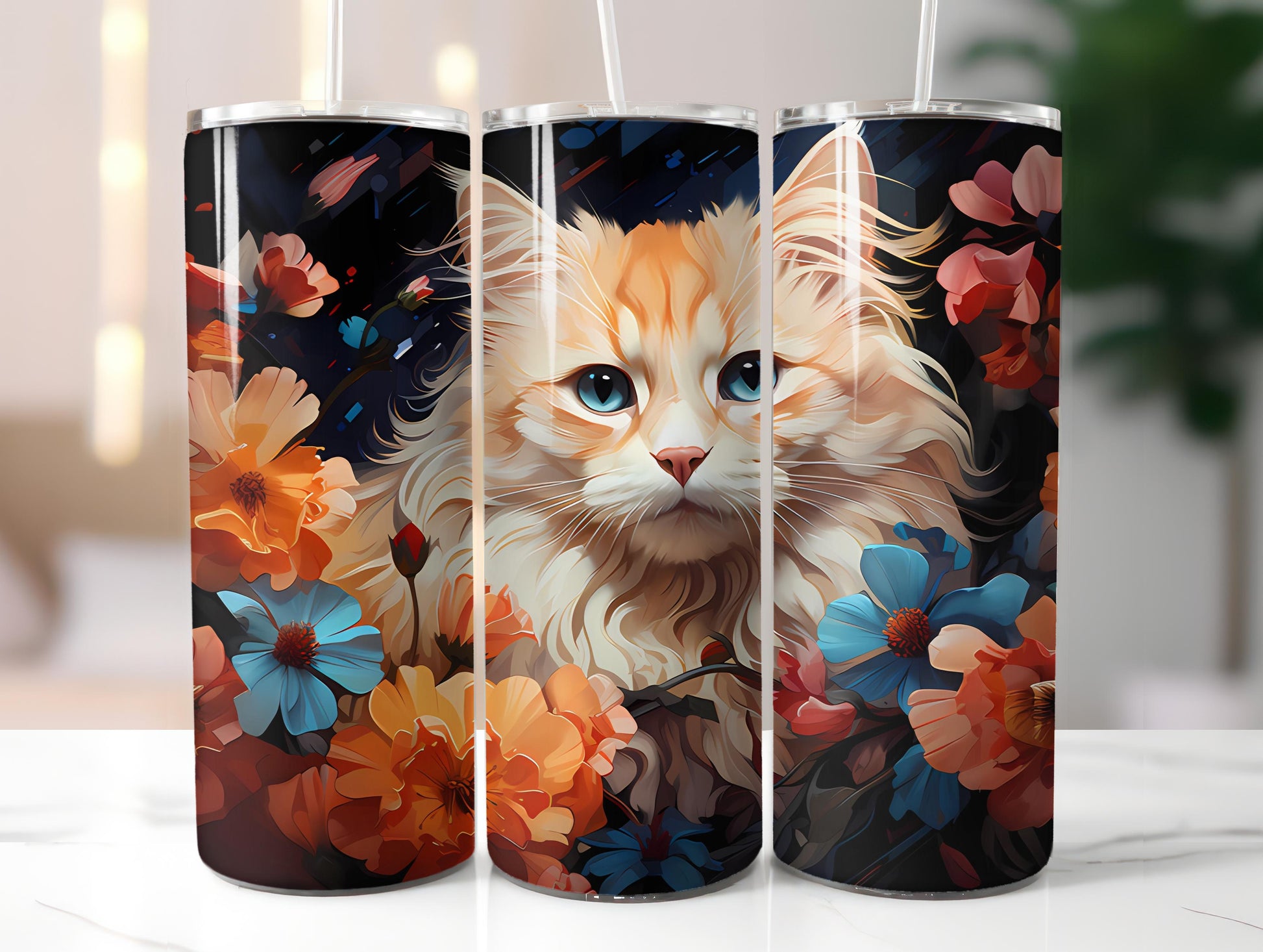 Spring Cats 4 Tumbler Wrap - CraftNest