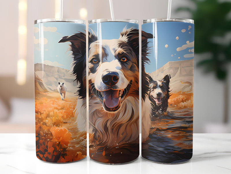 Spring Dogs 6 Tumbler Wrap - CraftNest