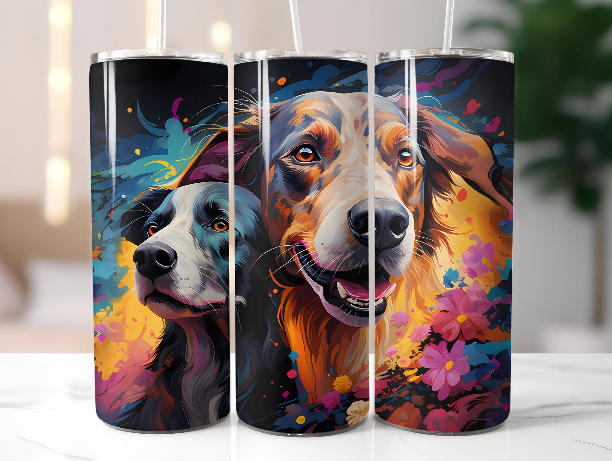 Spring Dogs 3 Tumbler Wrap - CraftNest