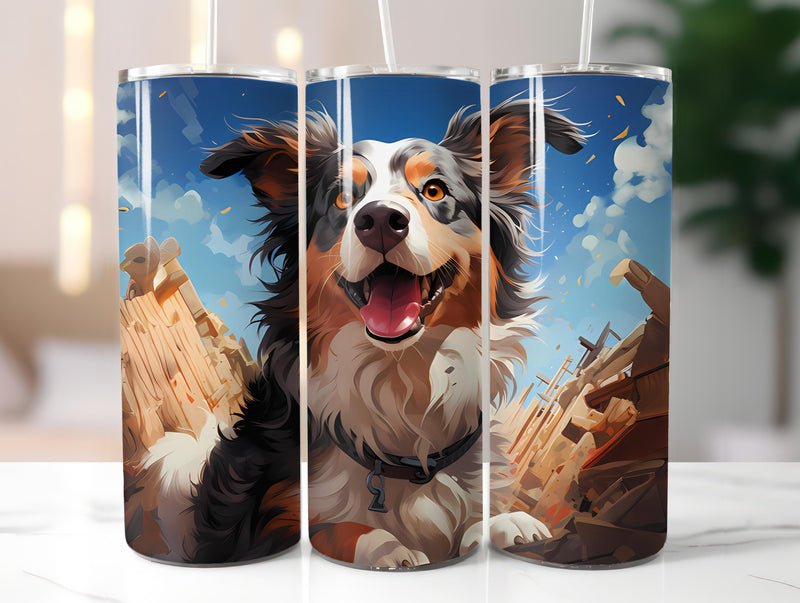 Spring Dogs 6 Tumbler Wrap - CraftNest