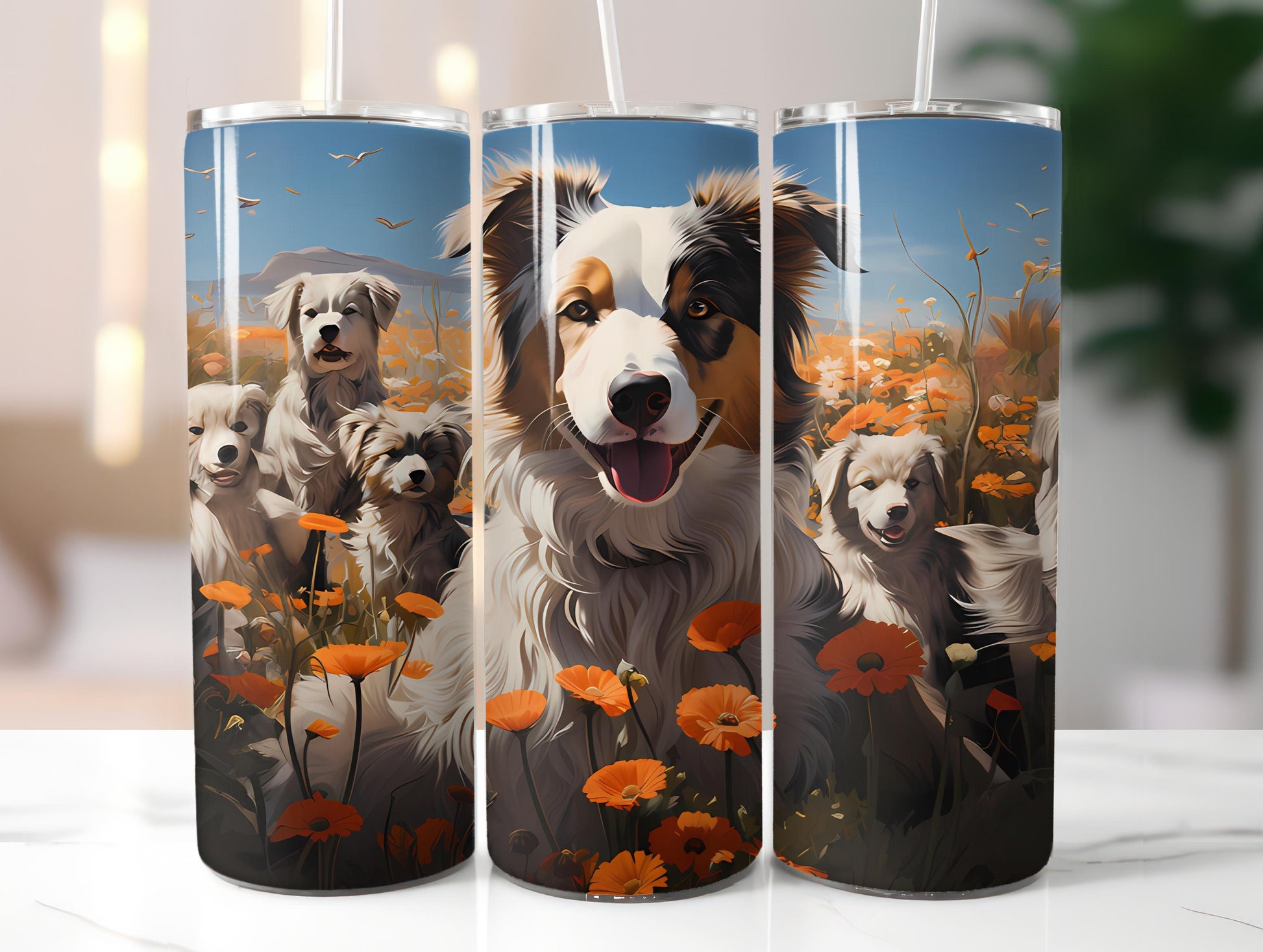 Spring Dogs 2 Tumbler Wrap - CraftNest