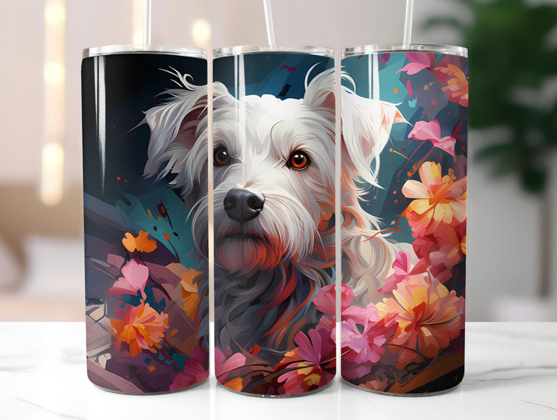 Spring Dogs 4 Tumbler Wrap - CraftNest