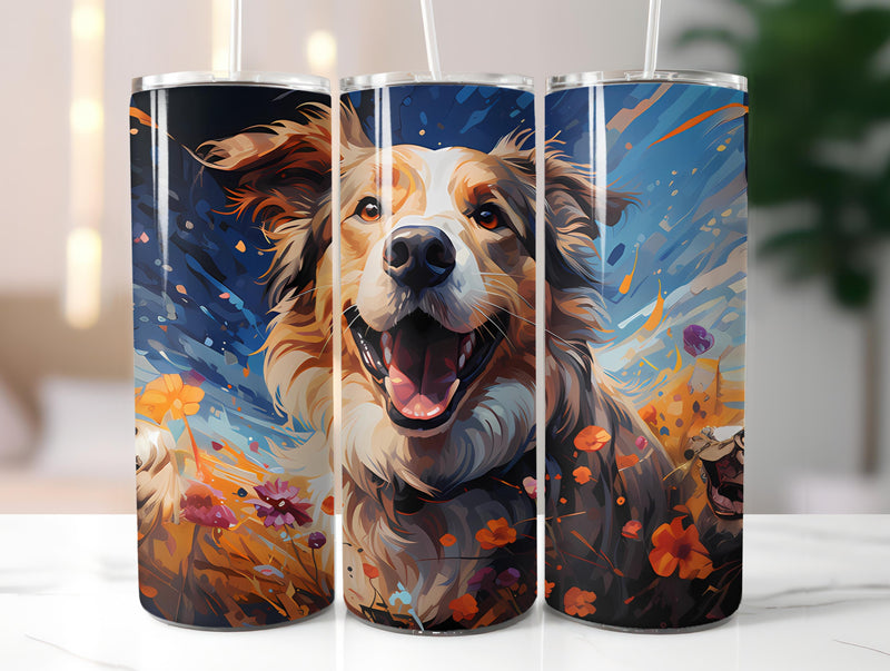 Spring Dogs 3 Tumbler Wrap - CraftNest