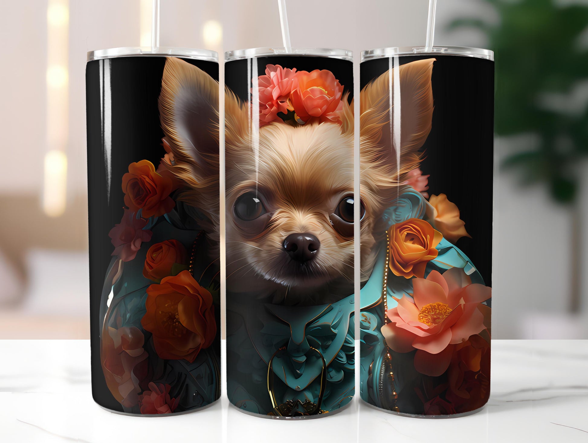 Spring Dogs 6 Tumbler Wrap - CraftNest