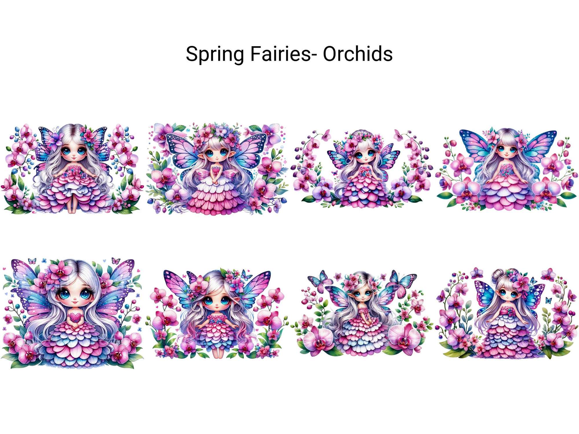 Spring Fairies Orchids - CraftNest - Digital Crafting and Art