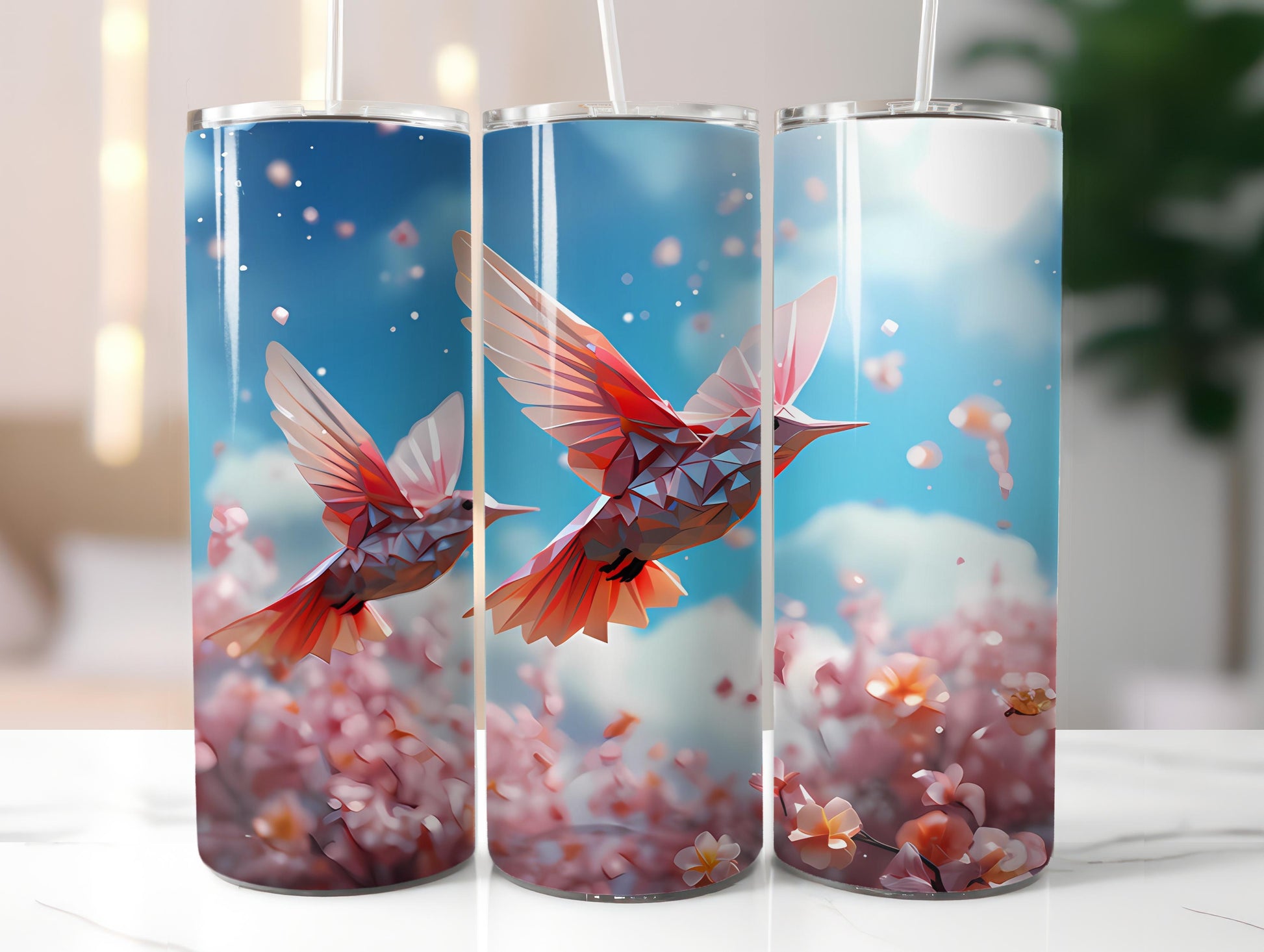 Spring Origami 3 Tumbler Wrap - CraftNest