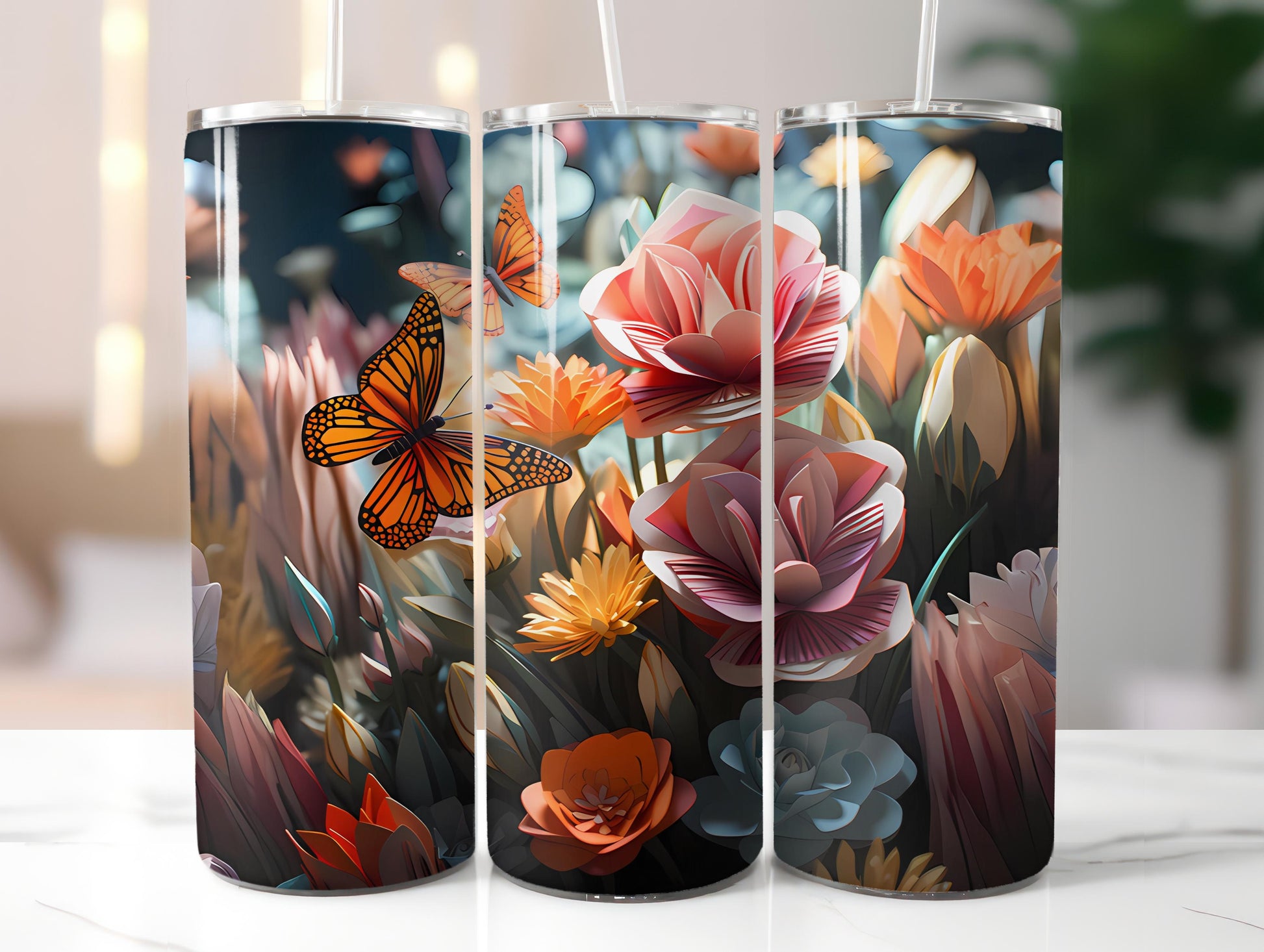 Spring Origami 1 Tumbler Wrap - CraftNest