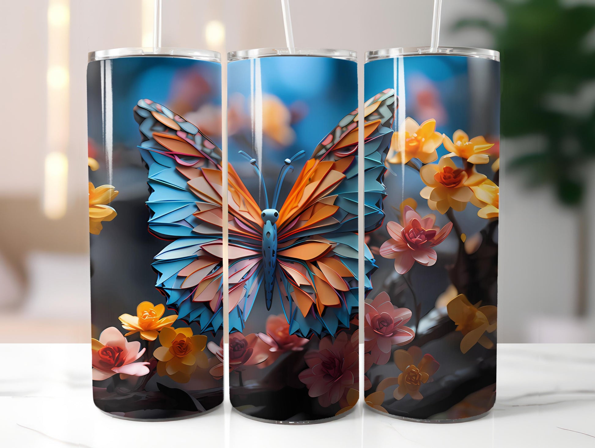 Spring Origami 1 Tumbler Wrap - CraftNest