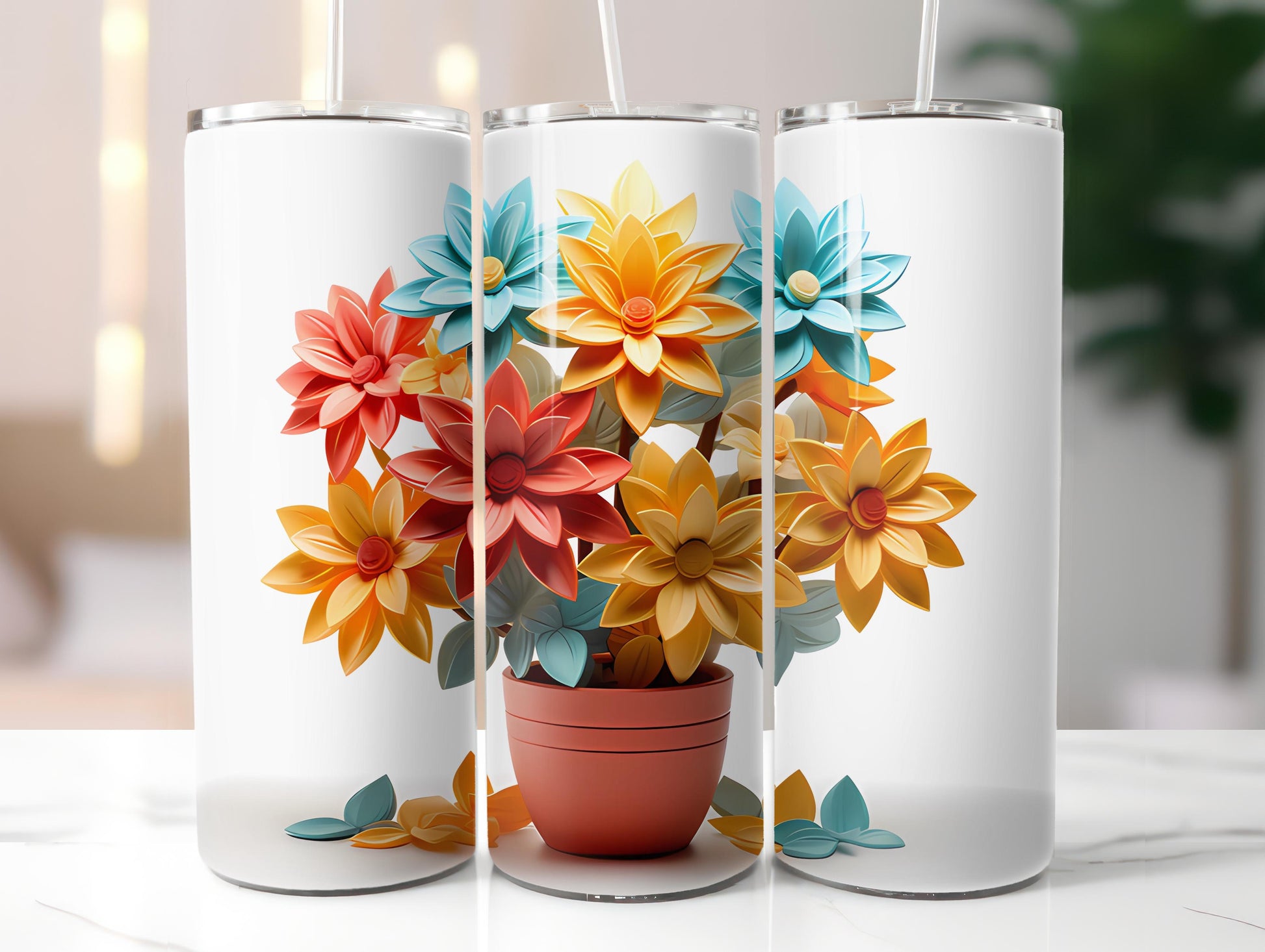 Spring Origami 2 Tumbler Wrap - CraftNest