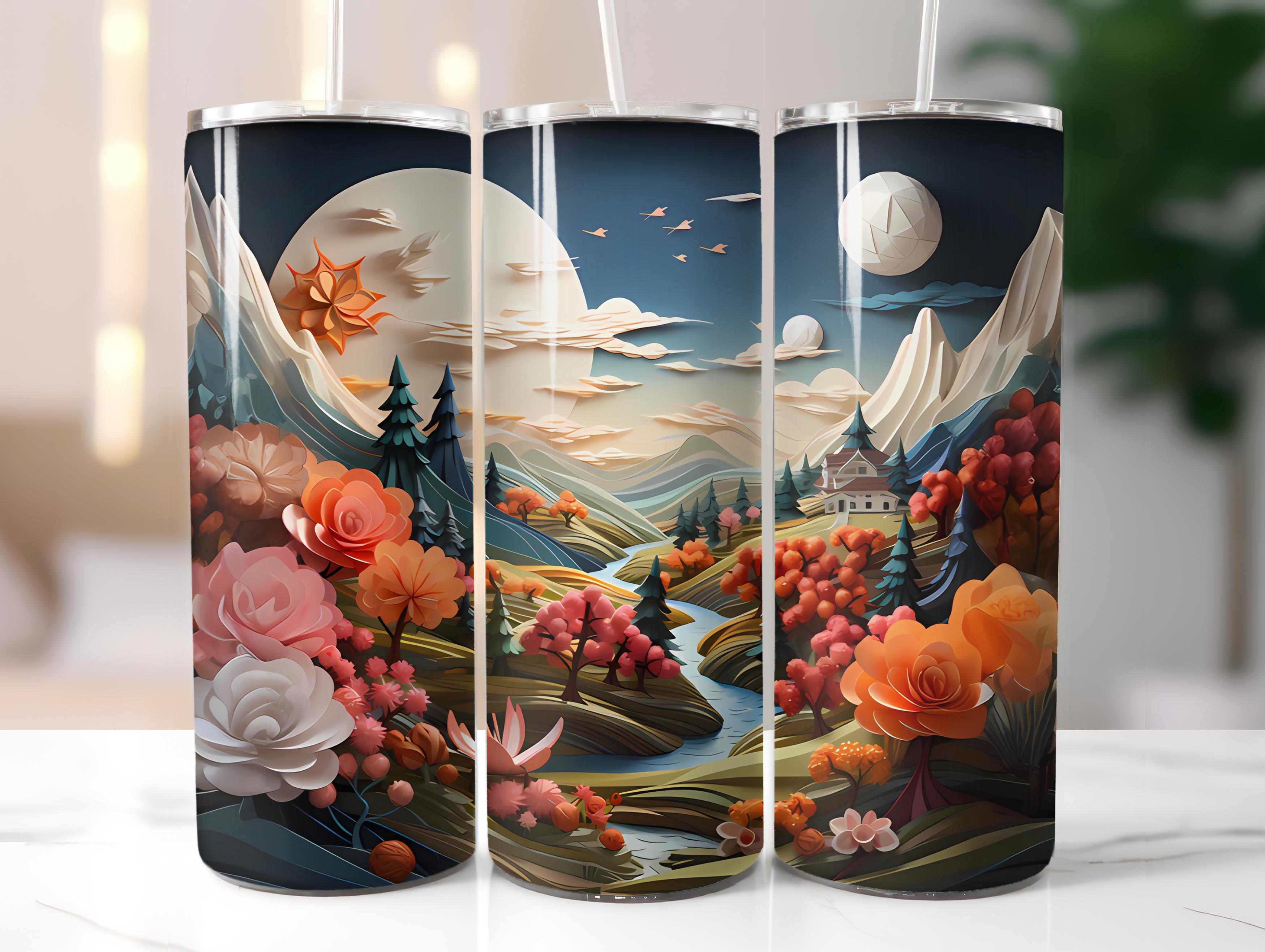 Spring Origami 3 Tumbler Wrap - CraftNest