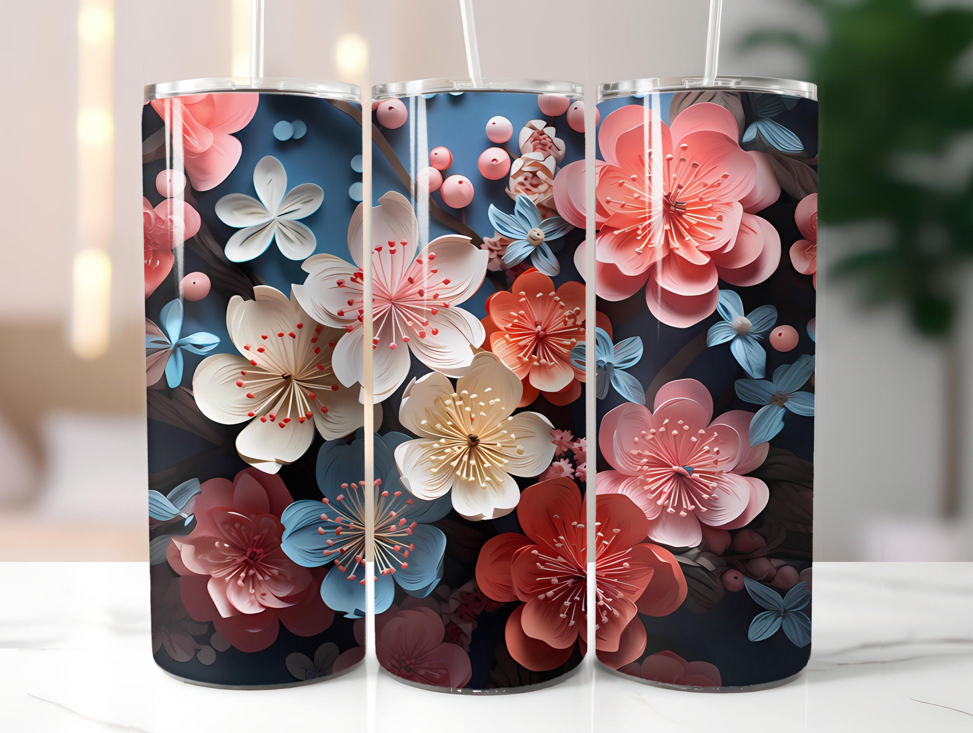 Spring Origami 8 Tumbler Wrap - CraftNest