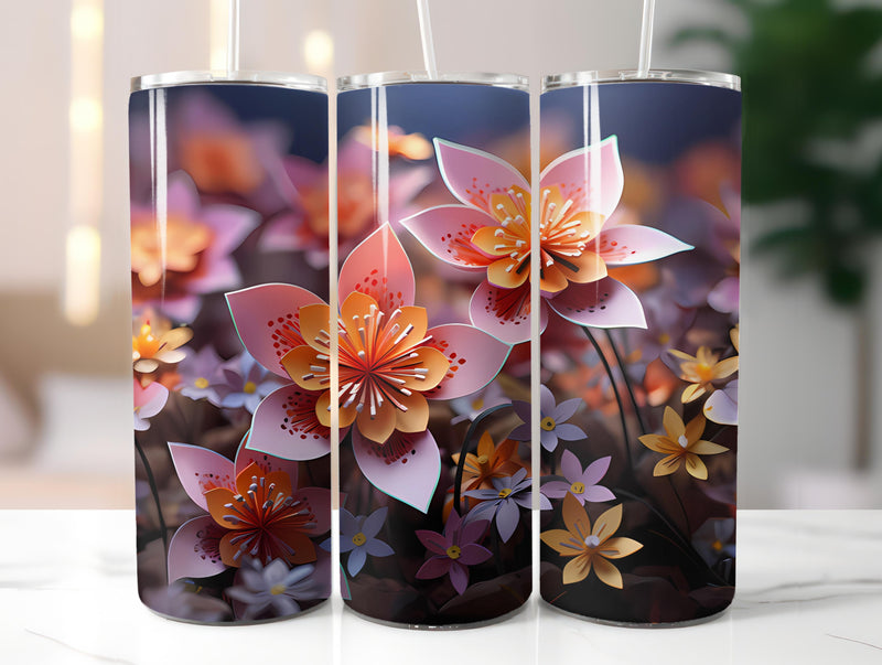 Spring Origami 8 Tumbler Wrap - CraftNest