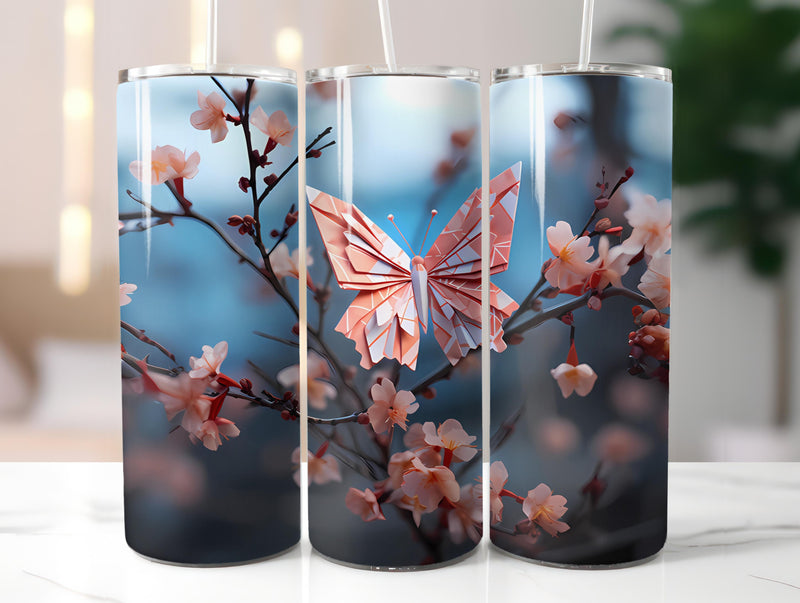 Spring Origami 4 Tumbler Wrap - CraftNest