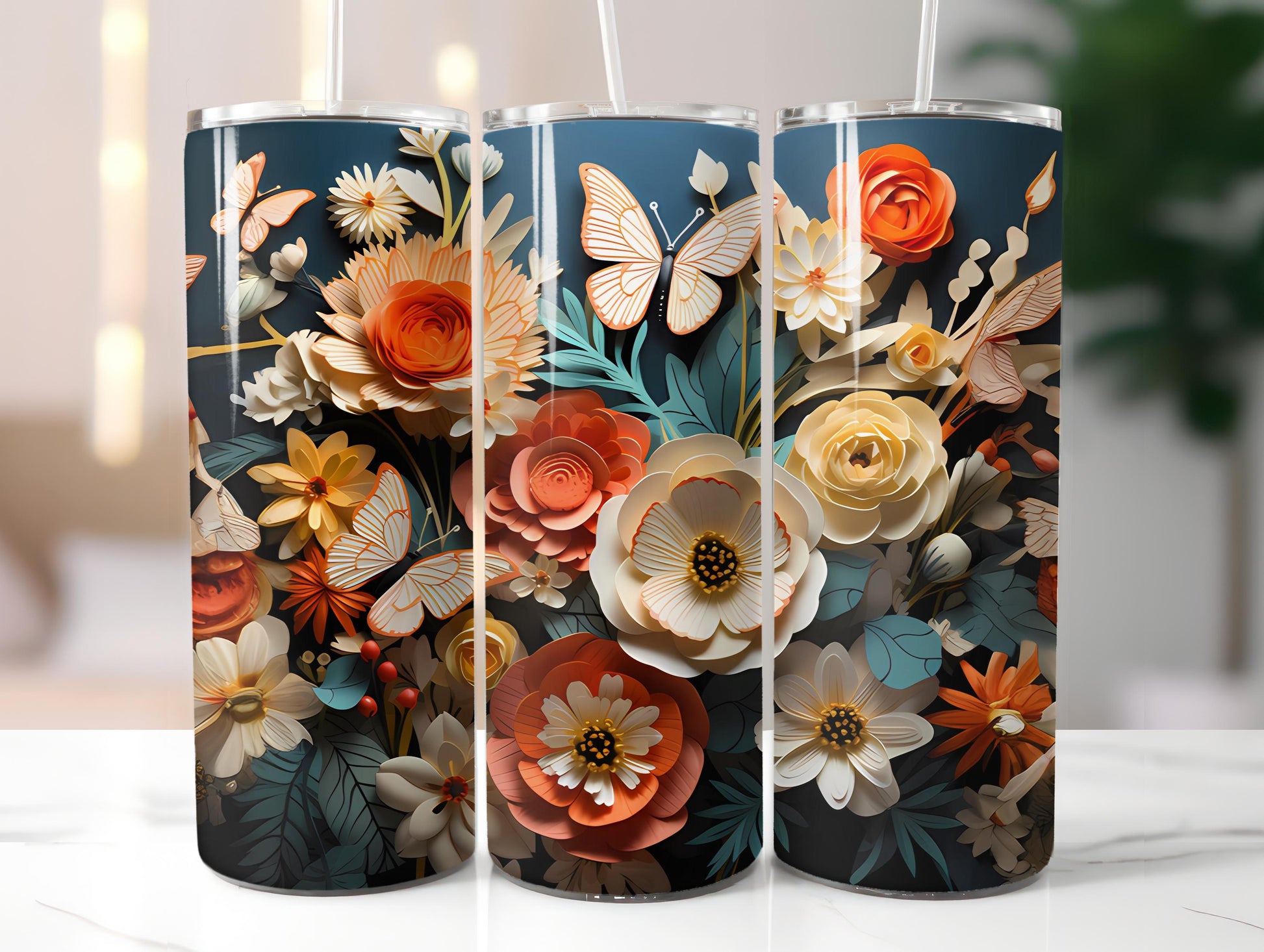 Spring Origami 8 Tumbler Wrap - CraftNest