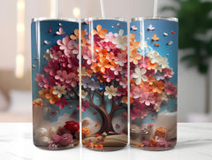 Spring Origami 4 Tumbler Wrap - CraftNest