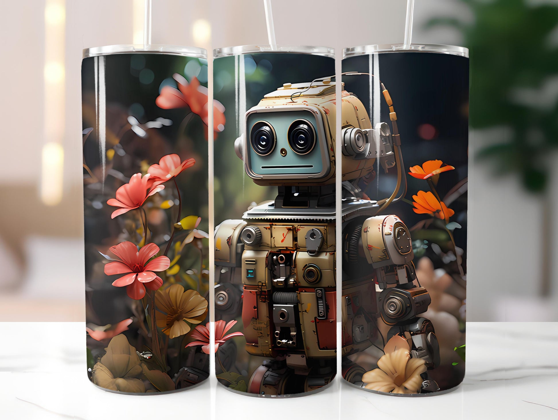 Spring Roboter 3 Tumbler Wrap - CraftNest