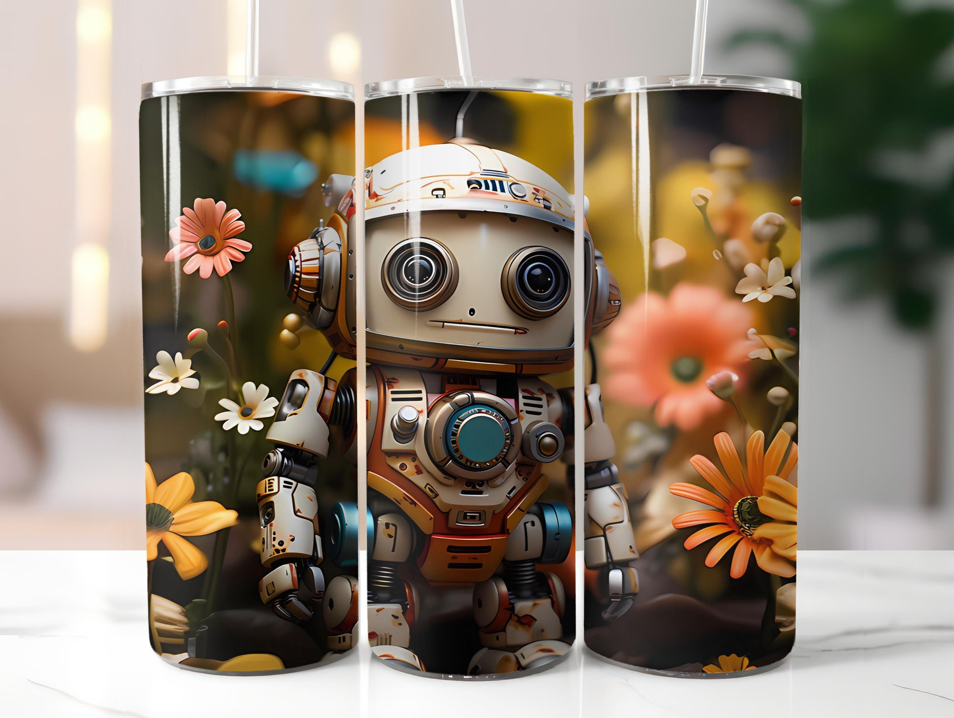 Spring Roboter 3 Tumbler Wrap - CraftNest