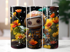 Spring Roboter 3 Tumbler Wrap - CraftNest