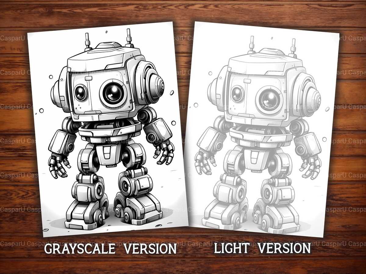 Spring Robots Coloring Books - CraftNest