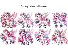 Spring Unicorn Peonies - CraftNest - Digital Crafting and Art
