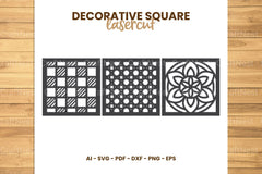 Square Lasercut SVG Bundle - CraftNest - Digital Crafting and Art