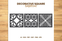 Square Lasercut SVG Bundle - CraftNest - Digital Crafting and Art