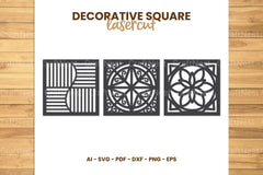 Square Lasercut SVG Bundle - CraftNest - Digital Crafting and Art