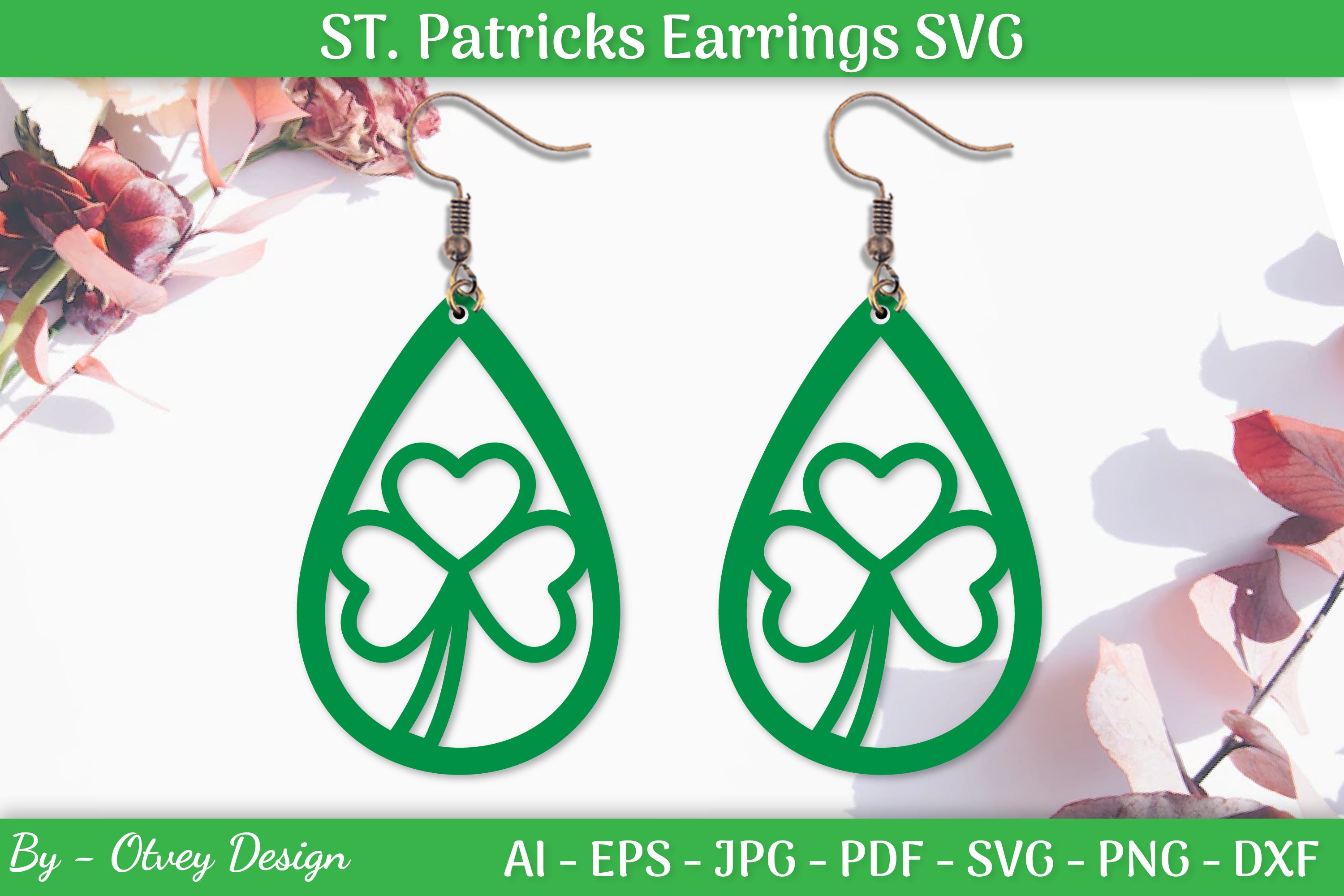 St Patrick's Day Earrings SVG Bundle