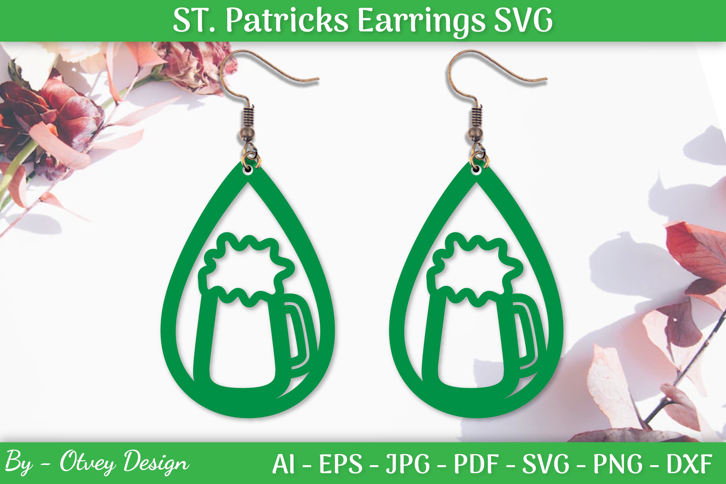 St Patrick's Day Earrings SVG Bundle