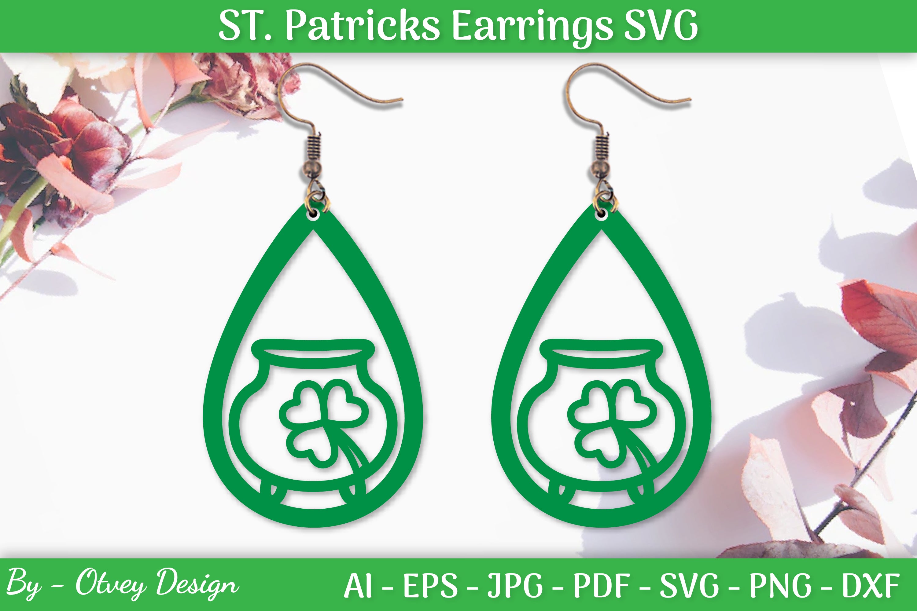 St Patrick's Day Earrings SVG Bundle
