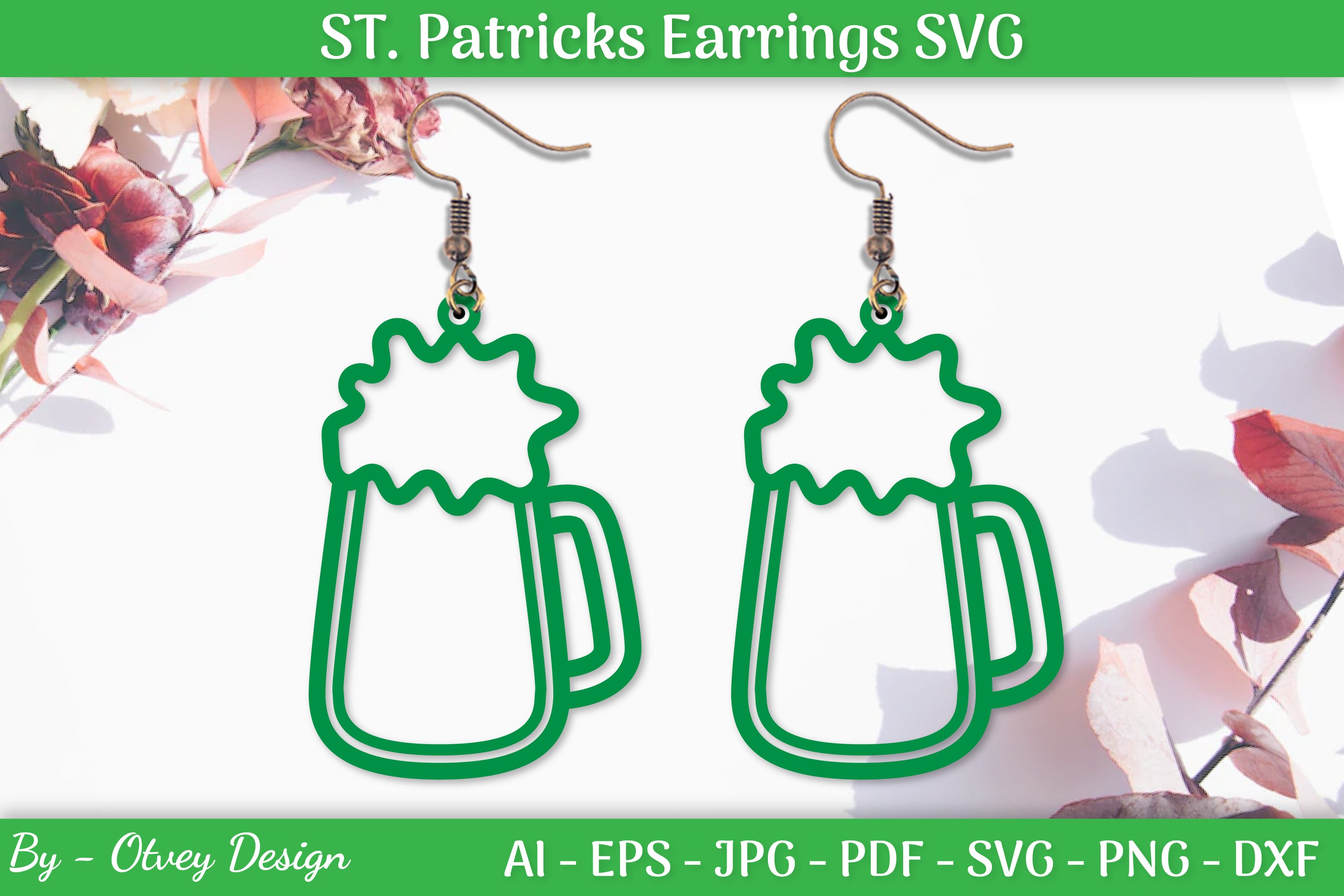 St Patrick's Day Earrings SVG Bundle
