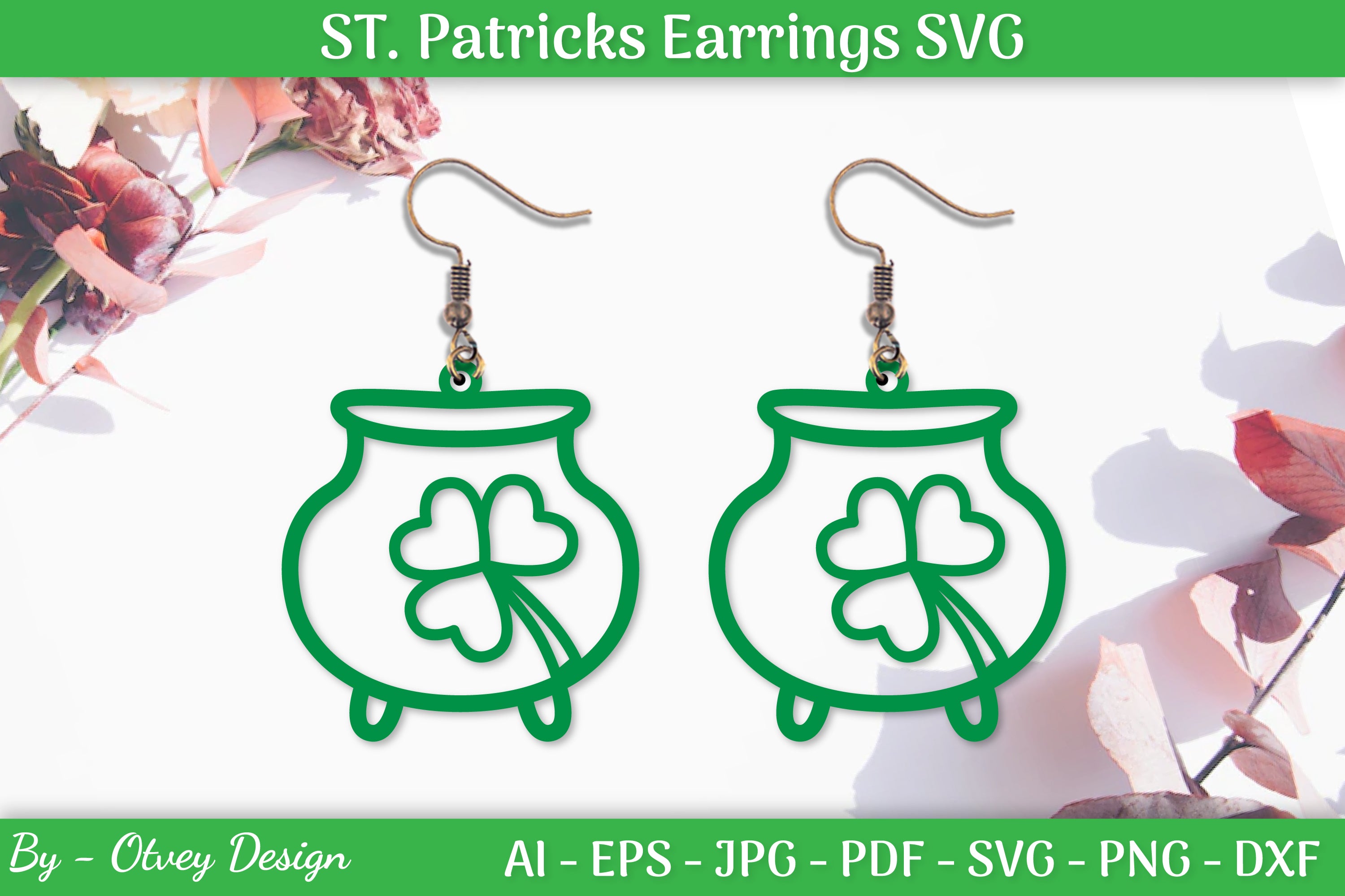 St Patrick's Day Earrings SVG Bundle