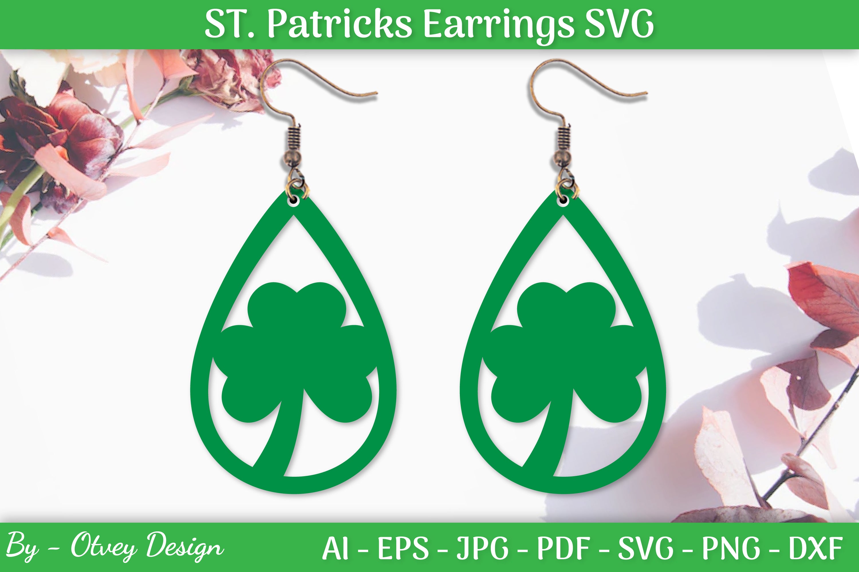 St Patrick's Day Earrings SVG Bundle