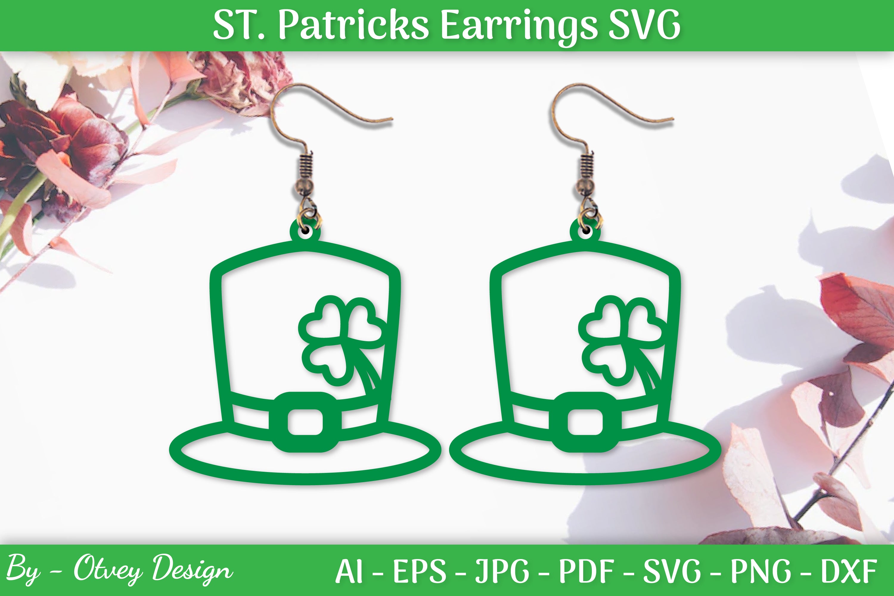 St Patrick's Day Earrings SVG Bundle