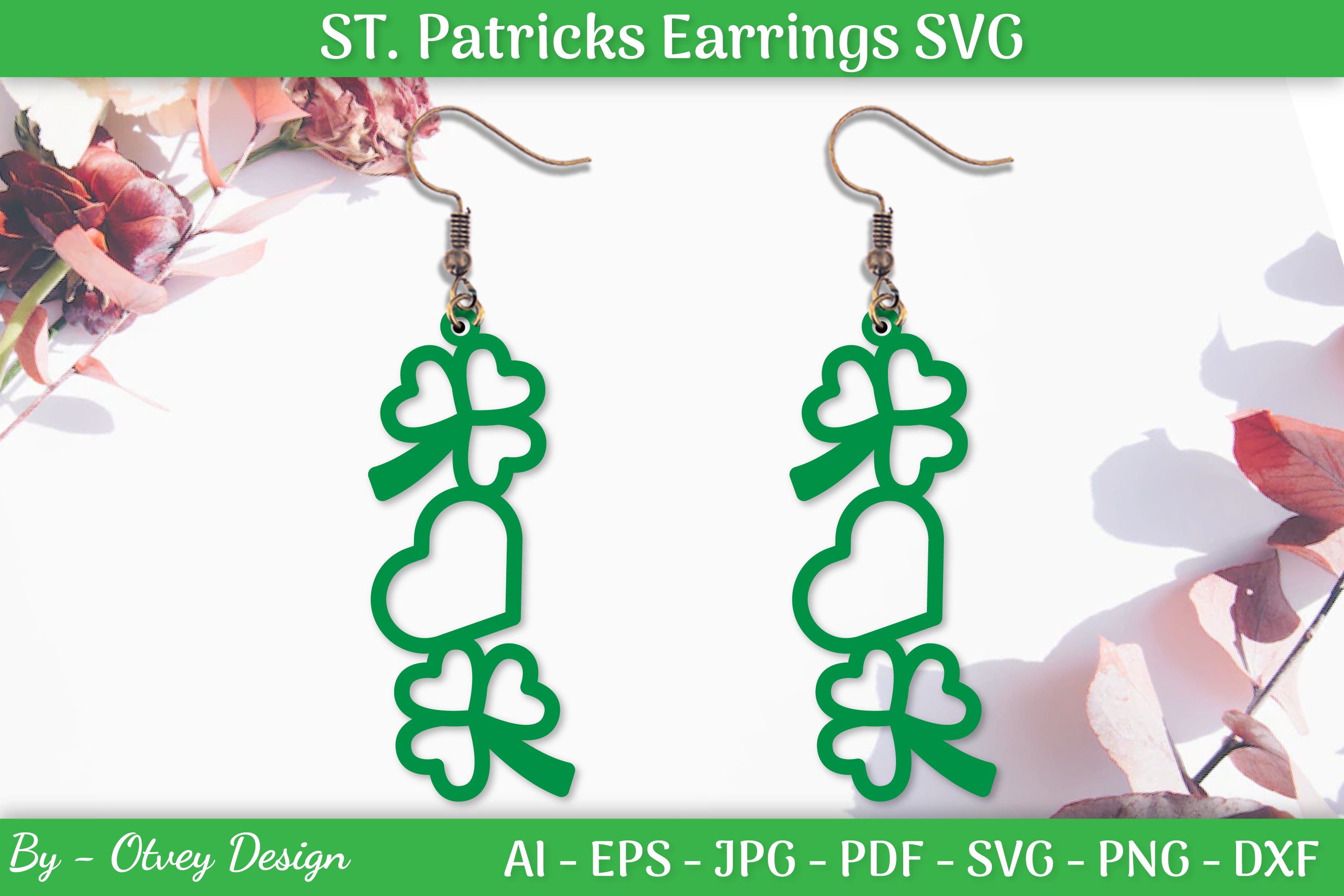 St Patrick's Day Earrings SVG Bundle
