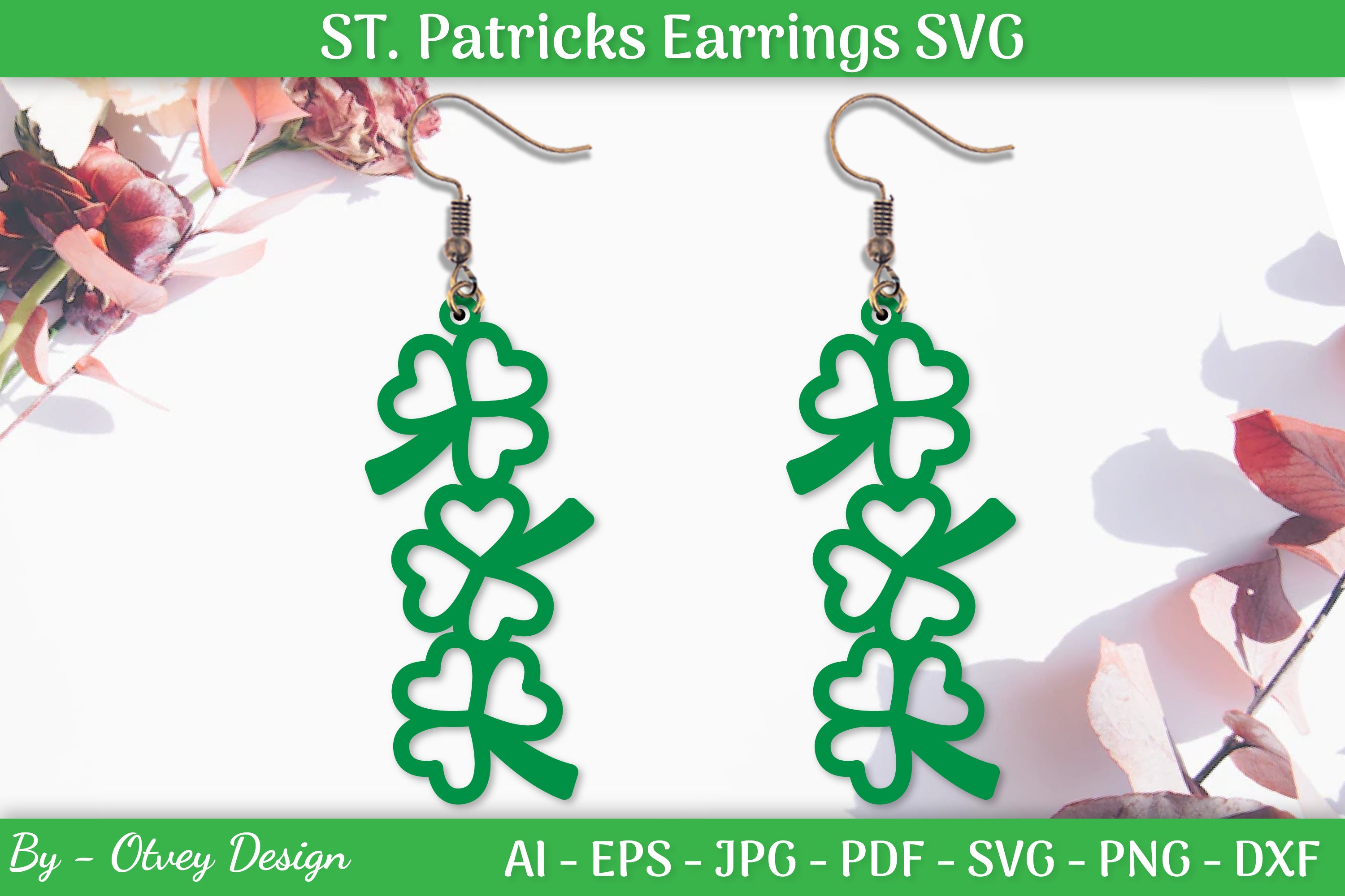 St Patrick's Day Earrings SVG Bundle